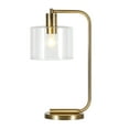 thumbnail image 6 of Evelyn&Zoe Cadmus 20.5" Tall Table Lamp with Glass Shade in Brass/Clear, 6 of 8