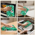 thumbnail image 6 of 2 Pcs Funny Kitchen Towels,Green Christmas Snowman Pattern Microfiber Dish Towels,Kitchen Tea Towels,Kitchen Towel Set (18" X 26"), 6 of 7