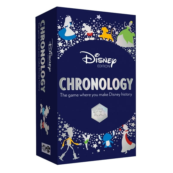 Disney Chronology Game - Family Game - Featuring 150 Disney Events - Make Disney History - Family Game for Night Disney Fans Ages 10 and Up