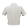 thumbnail image 3 of Blusa George para Mujer Tipo Polo Tejida, Manga Corta Blanco Talla CH, 3 of 4
