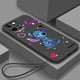 thumbnail image 1 of Funda de teléfono de Disney Art Stitch Cool Love para Apple iPhone 14 13 12 Mini 11 XS Pro Max X XR 8 7 6 Plus SE funda de cuerda líquida suave Fivean unisex, 1 of 2