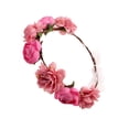 thumbnail image 4 of 12 piezas flor rosa moño guirnaldas cabeza floral para el cabello Scrunchie coronas Yuyangstore Floral Garland aros de pelo, 4 of 8