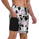 thumbnail image 2 of Balery Cute Animal with Cow Bañador para hombre, shorts de playa de secado rápido con entrepierna y forro de compresión-Medium, 2 of 6