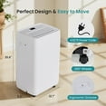 thumbnail image 2 of Dehumidifier for Basements, 15 Pint Dehumidifier with Auto Defrost & Drain, 24H Timer, Covers 3,000 Sq. ft for Home, Bedroom, Bathroom, 2 of 7
