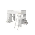 thumbnail image 1 of ACME Willoughby Twin Loft Bed with Desk in White, 1 of 5