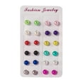 thumbnail image 7 of Milageto 6x12 Pairs Assorted Pearl Stud Earrings Round Ball Pearl Piercing Earrings 6 Pcs, 7 of 7
