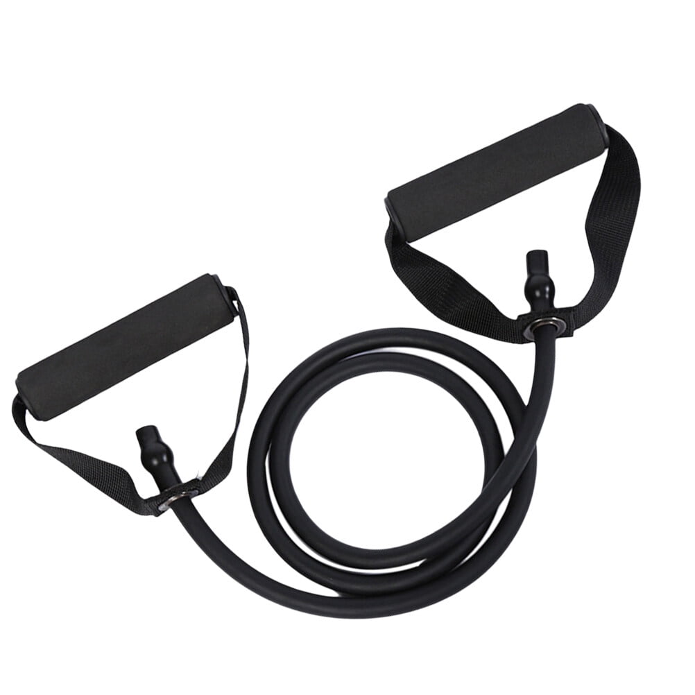YSNOOWE 1Set Elastic Workout Bands for Seniors Silk Resistance Tubes with Handles Black