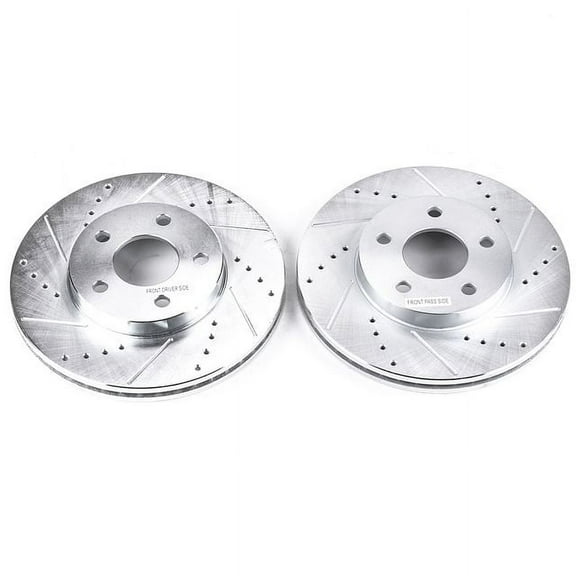 Power Stop AR82004XPR Evolution Drilled & Slotted Rotors -Front