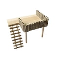 thumbnail image 2 of Soporte de , estante, madera, jerbo, muebles de habitación, túnel, escondite para ratas, escalera para hámster para animales pequeños, rata E, 2 of 8