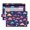Colorful Cartoon Clouds, variant on Hat Sunglasses Leaf Pineapple 2 Pack Pencil Pouch for 3 Ring Binder Smooth Zipper Folders with Pockets Clear Window Pencil Case