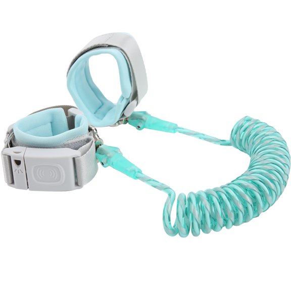 YAHHU Baby Anti-Lost Wrist Link Safety Harness Strap Rope Leash for 1 to 10 Years Old Children, 360 Degree Rotation Reflective Lock Walking Assistant, Light Green, 6.69 inches / 17 cm Length