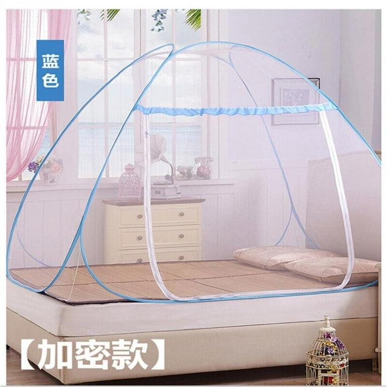 Big Clear!]Folding Mosquito Net for Home Bed Single Person Anti