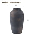 thumbnail image 5 of Rustic Ceramic Vase, 11 Inch Farmhouse Decorative Tall Vase, Vintage Flower Vases Table Centerpiece for Home, Living Room, Entryway, Fireplace Decoration, 5 of 6