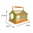 thumbnail image 6 of Shenmeida Small Butterfly Habitat, Insect Mesh Cage, Caterpillar Enclosure, House Shape Critter Cage, Bug Terrarium Portable Carry Handle, 6 of 7