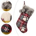 thumbnail image 3 of Medias de Navidad, medias de Navidad de felpa medias colgantes de chimenea de Navidad para decoración de fiesta de Navidad de vacaciones en casa Levamdar CPB-CJZ481-2, 3 of 5