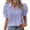 Light Violet, variant on Women Summer V Neck Plain Elegant Shirt Fashion Solid Color Short Sleeve Tops Plus Size Puff Tops Summer Casual Soft Tops 2026 Trendy Breathable Blouses Holiday and Daily Wear Green M