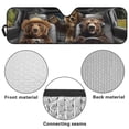 thumbnail image 6 of HUIACONG Cool Brown Beer Windshield Sun Shade Compatible with Jeep JK JKU JL JLU 1997-2023 and Compatible with Gladiator JT 2020-2023 Foldable Windshield Sun Visor Blocks UV Rays, 6 of 6