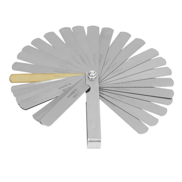 Galga De Espesores Métrica De 0,04-0,8 Mm, Línea De Grabado Láser, Galga De Espesores De Acero Para Herramienta De Medición