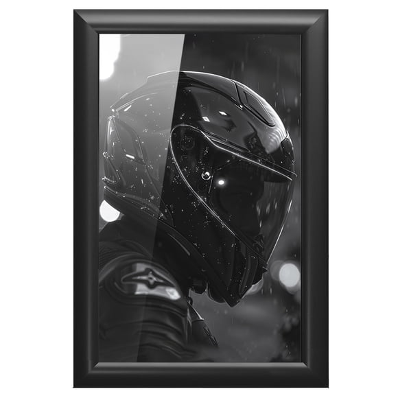 Cuadro Decorativo 89x59 cm Casco Papel Metálico Textura Brillante
