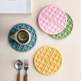 thumbnail image 3 of Koszal Insulation Pad Thick Creative Silicone Waffle Insulation Cup Coaster Pad for Cafe, 3 of 7