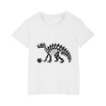 thumbnail image 5 of RXIRUCGD T-shirt en Coton pour Enfants Garçons Filles Mode Mignon Col Rond Imprimé Tee Manches Courtes (Blanc, Taille : 5 Ans), 5 of 5