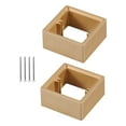 thumbnail image 4 of 2x espaciadores de una sola soltera espaciadores de pared Switche Switche Caja de cable de accesorios Almohadilla para la escuela de cocina dormitorio dorado, 4 of 8