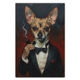 thumbnail image 3 of Hudo Toy Fox Terrier Painting Gentleman Style on Canvas, Toy Fox Terrier Vintage Costume Style Animals Posters For Home Decorations, Living Room, Bathroom Decor, 3 of 5