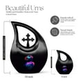 thumbnail image 2 of MUKTIVE Bird Urn - Tear Drop Urns for Human Ashes - Black & Purple Urn for Women - 10 Inch Large - Urns for Human Ashes Adult Female - Ash Holder, 2 of 7