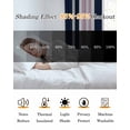 thumbnail image 5 of Navy Blue Pink Striped Blackout Curtains 72 Inches Long for Bedroom, Modern Minimalist Ombre Lines Thermal Insulated Room Darkening Black Out Window Curtain Panels Grommet Drapes for Living Room, 5 of 8