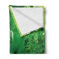 thumbnail image 2 of Rainforest Soft Flannel Fleece Throw Blanket, Plants in Tropical Environment Exotic Jungle Atmosphere Natural Beauty Pattern, Cozy Plush for Indoor and Outdoor Use, 60" x 80", Green, by Ambesonne, 2 of 5