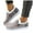 Grey, variant on Women's Slip on Loafers Orthopedic Winter Flat Snow Boots Fleece Lined Boat Casual Shoes Outdoor Plush Short Booties Beige 6.5