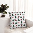 thumbnail image 6 of Pofeuu Buffalo Plaid Christmas Trees Print Double-sided plush pillowcase Square Throw Pillow Covers Pillows Cover for Living Room Bedroom Sofa Couch Cushion Cover（No pillow core）-18"x18", 6 of 7
