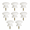 White, variant on ABCISI 8 Pack Wood Cabinet Knobs, Coffee Brown Solid Wood Round Drawer Pulls with Self-Tapping Screws for Kitchen Cupboards, Dressers, Wardrobes, Closets, Vanities and Office Furniture