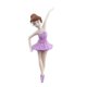 thumbnail image 1 of Figura de niña de Ballet bailando, adorno de decoración de jardín de hadas de dibujos animados de Pvc, 1 of 1