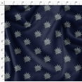 thumbnail image 4 of Soimoi Polyester Crepe Fabric Leaves Block Print Sewing Fabric Yard 42 Inch Wide, 4 of 5