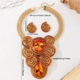 thumbnail image 2 of Boho Chunky African Statement Aluminum Wire Necklace Earring Set For Women Tribal Fashion Costume Jewelry Earring Sets Unique Colorful Big Rhinestone Crystal Pendent Collar Choker, 2 of 3