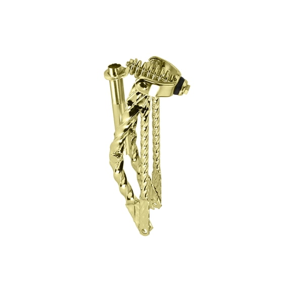 Bike 12 Lowrider Classic Square Twisted Spring Fork 1 Inch Gold.