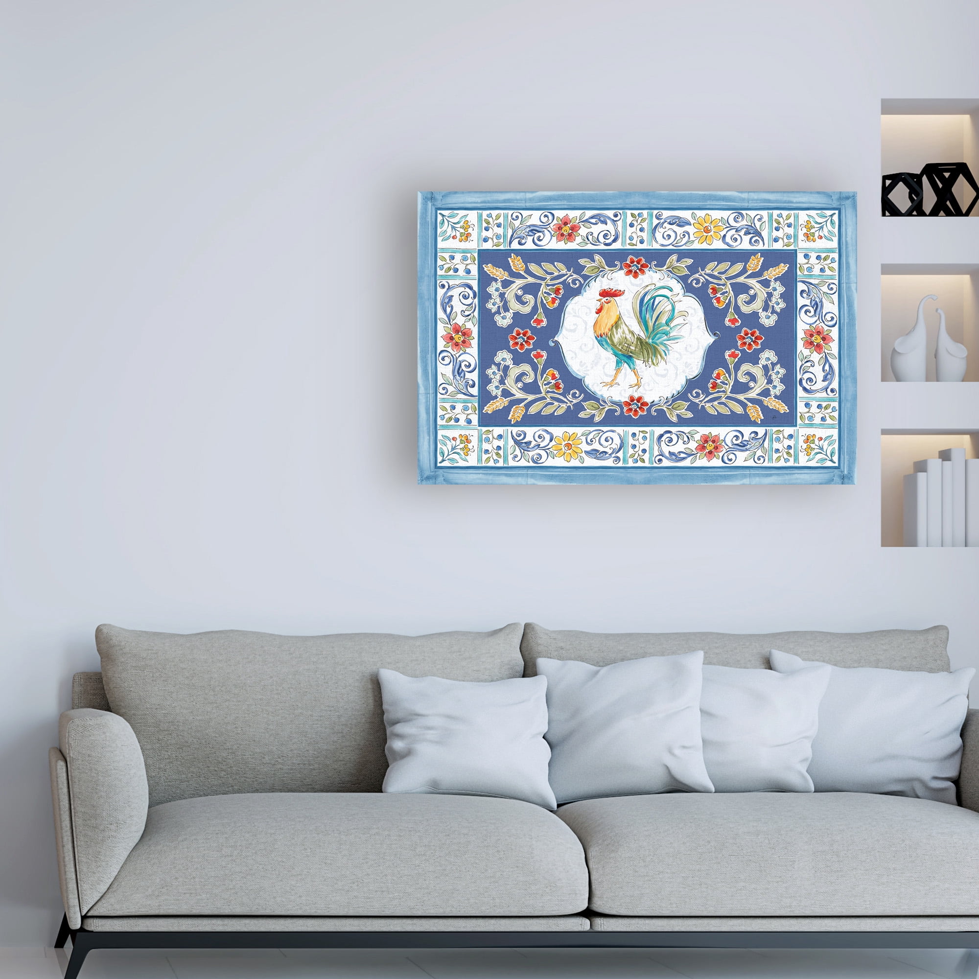 Trademark Fine Art 'Morning Bloom I Blue' Canvas Art by Daphne Brissonnet