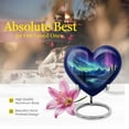 thumbnail image 5 of Midnight Symphony Over Mountain Lake - Heart Keepsake Urn - Funeral Urn - Infinite Horizon Cremation Urn - Broad Scope For Adult Ashes - Adventurous Spirit - 3 Inch, Set Of 4, 5 of 5