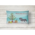 thumbnail image 2 of Carolines Treasures BB2950PW1216 Polish Lowland Sheepdog Dog Merry Christmas Tree Canvas Fabric Decorative Pillow, 12H, 2 of 3