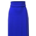 thumbnail image 4 of A2Y Women's Basic Foldable High Waist Floor Length Maxi Skirts Denim Blue 3XL, 4 of 5
