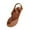Brown, variant on Xfvqtps Flat Sandals for Women Toe Ring Clip Toe Cut out Slingback Hook and Loop Strap Non Slip Lightweight Summer Leather Sandals Brown