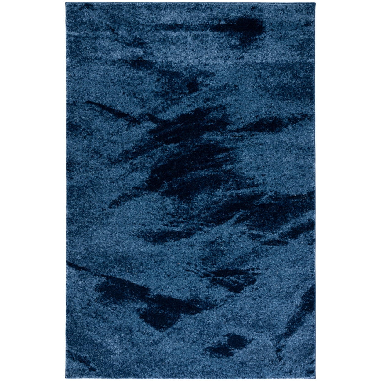 SAFAVIEH Retro Panit Abstract Runner Rug, Light Blue/Blue, 2'3" x 7'