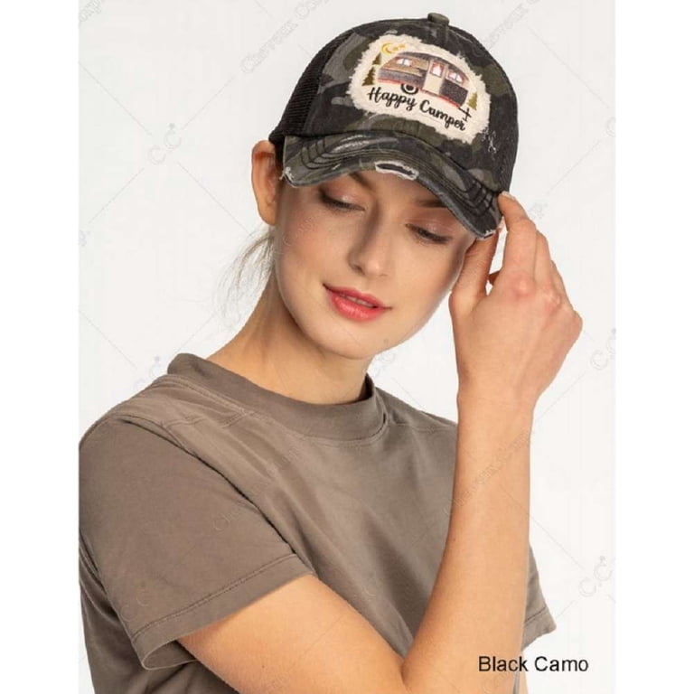 C.C Ponycap Messy High Bun Ponytail Adjustable Mesh Trucker  display picture 3