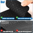 thumbnail image 3 of Tapis de Marche pour Tapis Roulant 8 Pcs, Tapis d'Entraînement Antidérapant en Silicone à Réduction de Bruit, Accessoires de Gym, 8 * Tapis de Tapis Roulant, Noir, 3 of 9