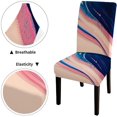 thumbnail image 4 of Dining Room Chair Covers Set of 4 Pink Blue Quicksand Dining Room Chair Cover Dining Chair Seat Covers for Chairs Dining Room for Room, 4 of 6