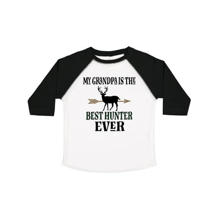 

Inktastic Deer Hunting Grandpa Best Hunter Ever Gift Toddler Boy Girl T-Shirt