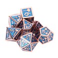 thumbnail image 4 of Juego de dados de juego de mesa, 7 piezas de dados de juego de metal, dados de juego de metal, accesorios de dados de metal, apariencia llamativa, 4 of 9