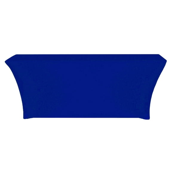 Your Chair Covers - Stretch Spandex 6 ft x 18 Inches Classroom Rectangular Table Cover Royal Blue