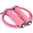 thumbnail image 4 of WOD Nation Adjustable Jump Rope - Speed Jump Rope Cables 2.2mm & 3.3mm for Agility - Ergonomic Handles & Smooth Spin for Fitness Equipment - Compact & Portable Workout Equipment - Pink, 11 ft, 4 of 8
